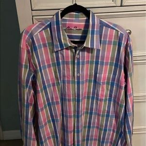 Men’s multicolor Allen Flosser plaid casual shirt